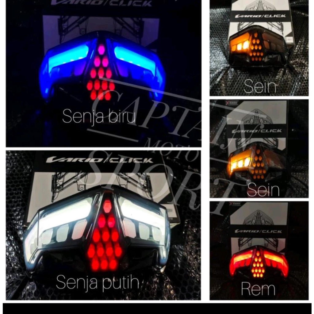 STOP LAMP VARIO 125 150 NEW 2019-2021 LAMPU STOP LED HONDA VARIO 125 150 NEW SENJA BIRU TAHUN 2019-2