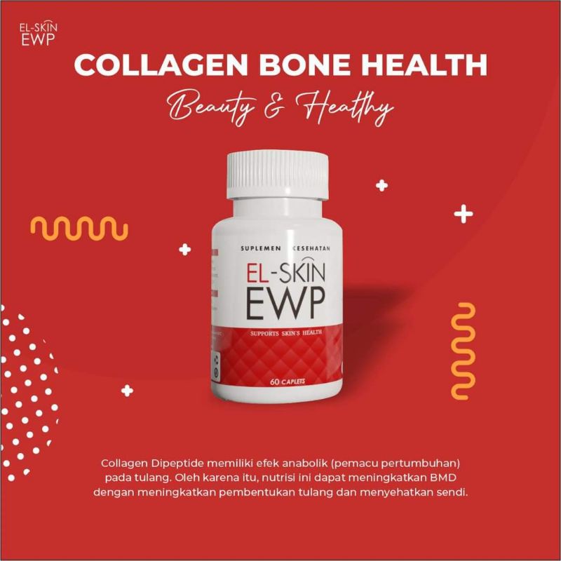 ewp elskin kolagen dipeptide dalam bentuk tablet