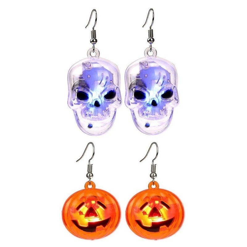 Anting Desain Labu Hantu Halloween Bahan Akrilik Untuk Wanita