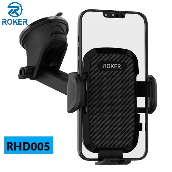 Holder Roker RHD005 car stent suction cup - Carbon fibre tekstur  - Suction cup yang kuat  - Extend panjang sampai 15cm  - Bisa digunakan di dashboard &amp; kaca  - Rotasi 360 derajat yang dapat disesuaikan