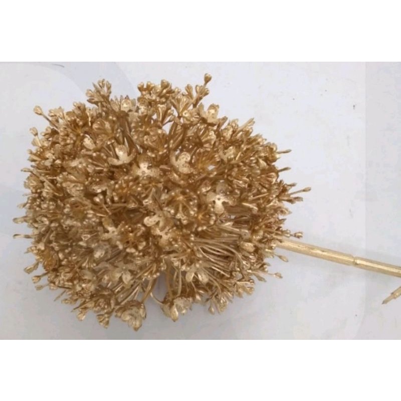 Artificial Gold Flower / Bunga Plastik Imlek Sincia / Bunga Palsu Imlek / Bunga sakura Emas