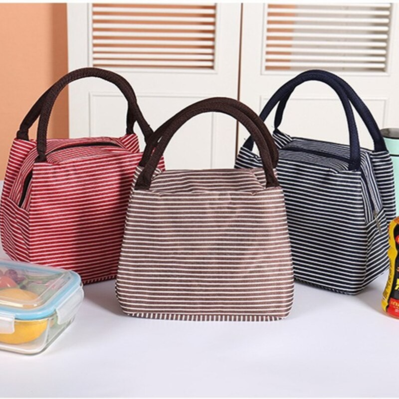 LT - [ 164 ] Lunch bag cooler bag Tas bekal Garis Garis / STRIPES