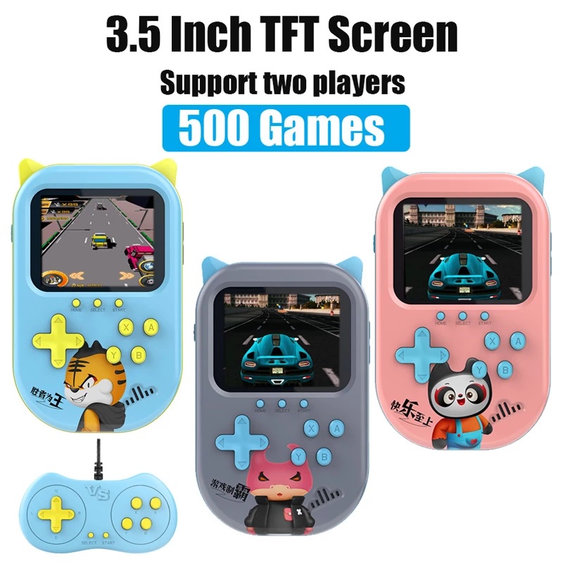 COD√Gameboy Retro 500 Game in 1+Powerbank 5000 mAh Mini Portable Console Game Ready Stock