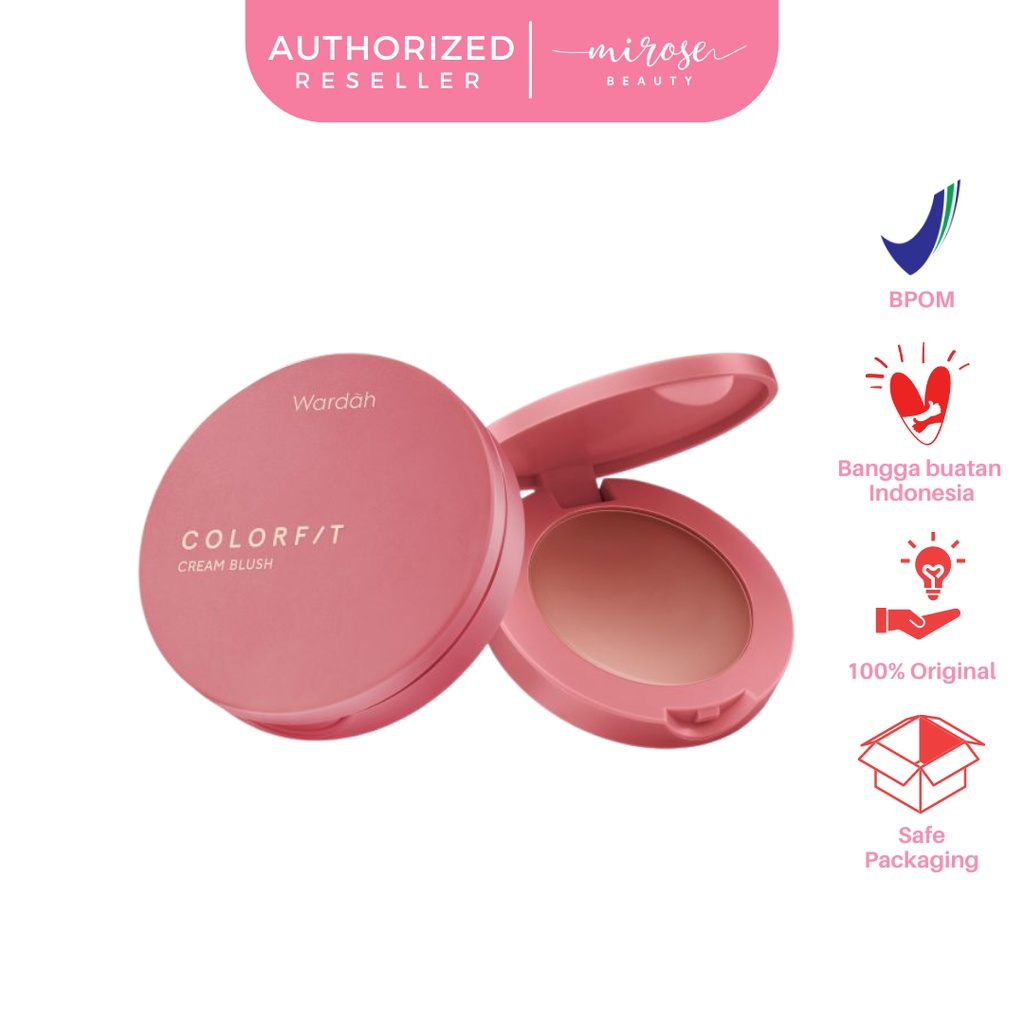 Wardah Colorfit Cream Blush / Blush On Creamy Powdery