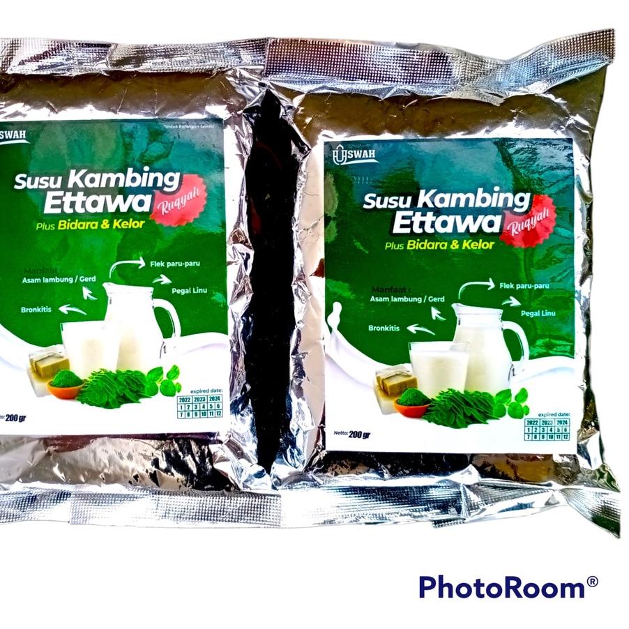 

↺ Susu Kambing Etawa Ruqyah Plus Bidara Kelor Bubuk 200 Gram Original チ