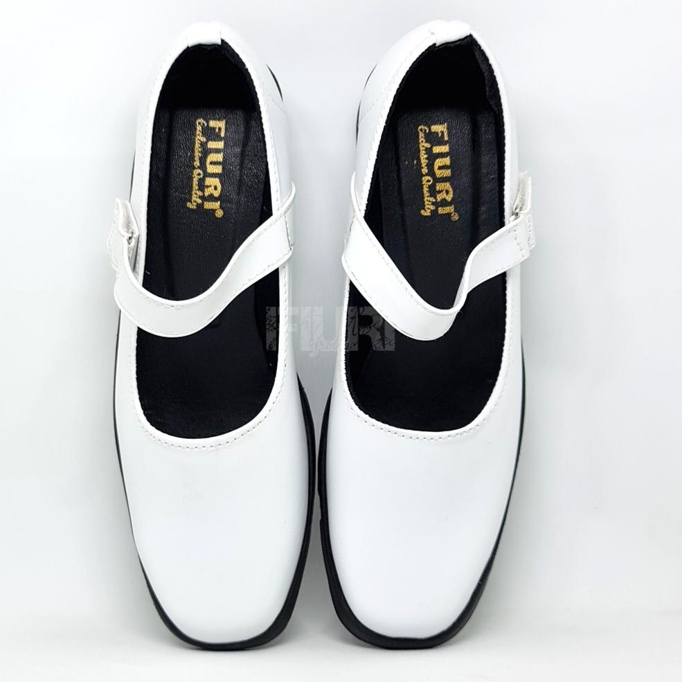 [KODE 7ATFV] FIURI - SEPATU PANTOFEL WANITA TALI PUTIH - SEPATU FORMAL WANITA