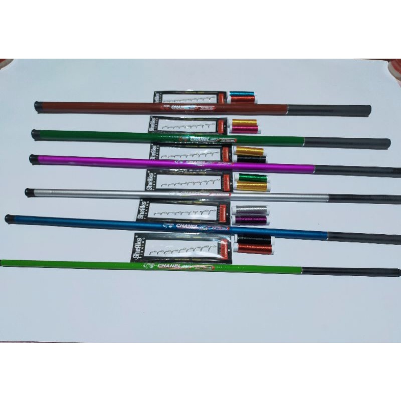 Joran Tegek Murah Bonus kolong Dan Benang Wrapping