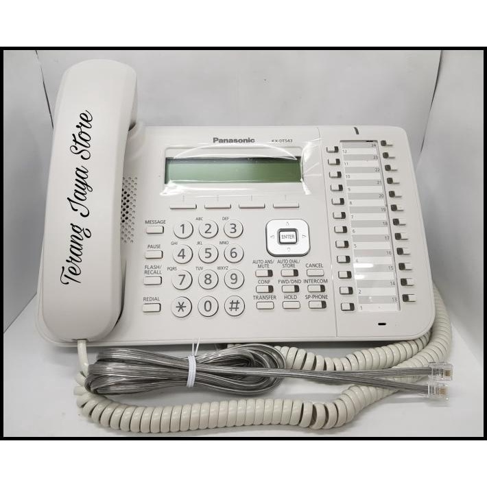 Telepon Digital Panasonic Kx-Dt543 Telepon Master/Key Kx-Dt 543 Putih