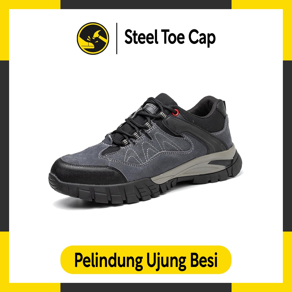 Sepatu Safety Ujung Besi Sepatu Septi Sepatu Sefty Sepatu Safety Shoes Low Cut - SSSLCA11