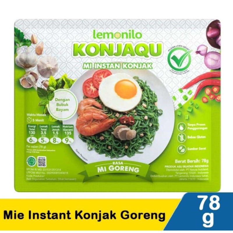 lemonilo mie instant konjak goreng 78gr