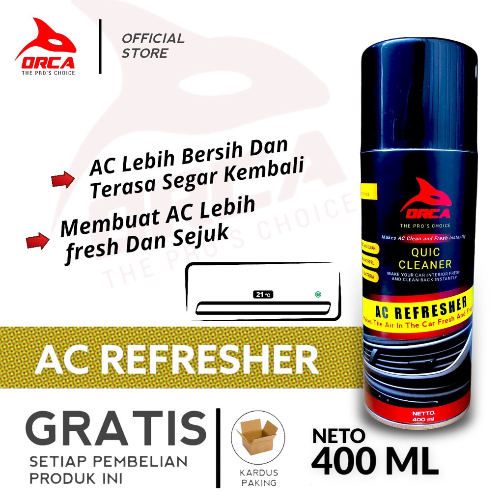 ORCA AC REFRESHER MOBIL AC Cleaner Mobil Zerone Japan ac refresher mobil pembersih ac mobil