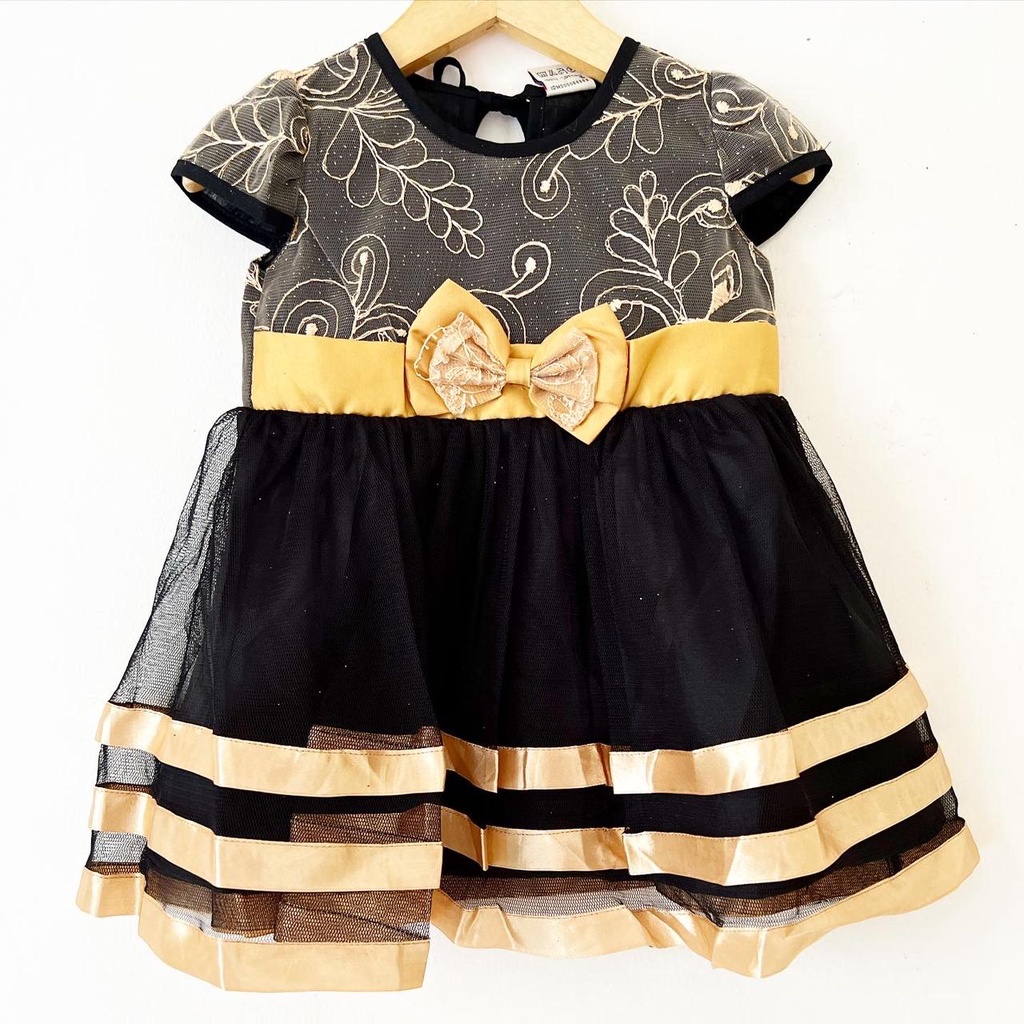 Dress Pesta Kondangan Ulang Tahun Mewah Lucu Bayi Anak Perempuan Cewek Terlaris Kode 3 Babeebabyshop