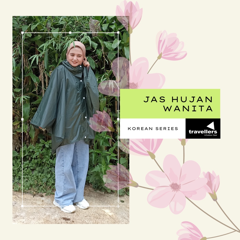 Jas Hujan Wanita Korean Series Travellers