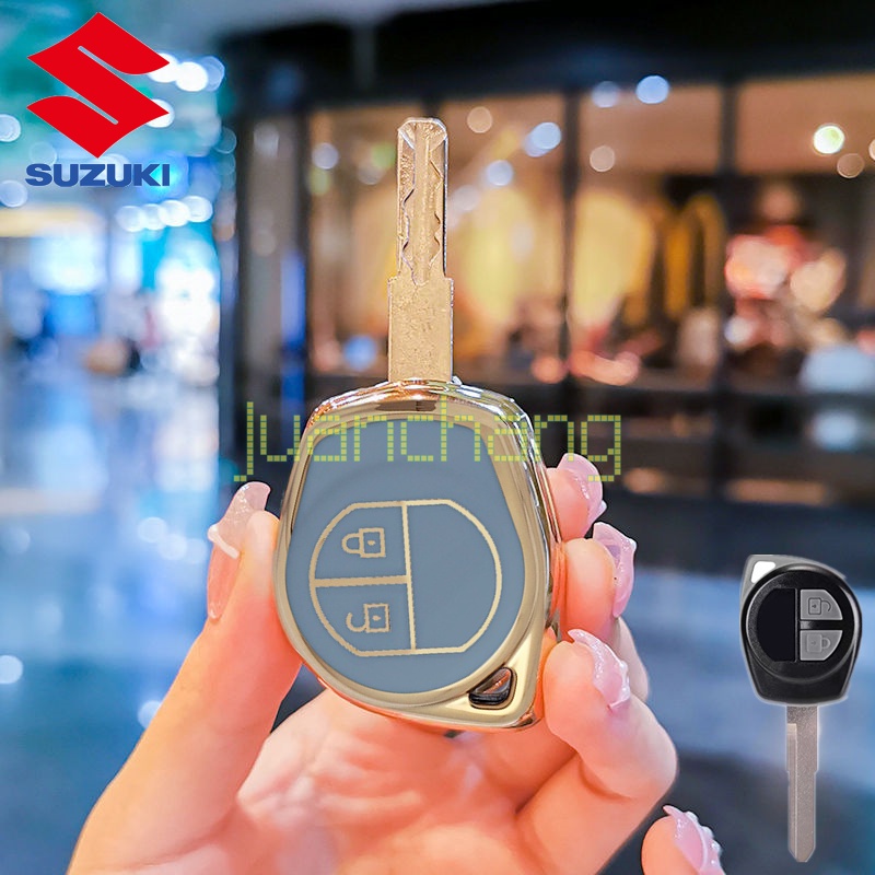 Casing Kunci Mobil 2 Tombol Bahan TPU Untuk SUZUKI ERTIGA Lama Swift Grand Liana SX4 ALTO Ertiga apv Ignis Xover Vitara