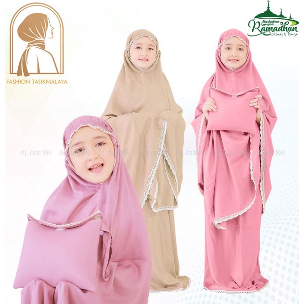 FashionTasikmaya - Mukena Anak Polos Bahan Katun Prenium Mukena Anak Umur 2 - 7 Tahun Bahan Adem MUK