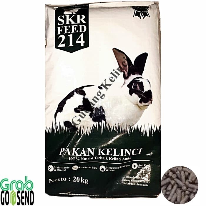 Makanan/Pelet Kelinci SKR 214 1 karung 20kg (OJOL)