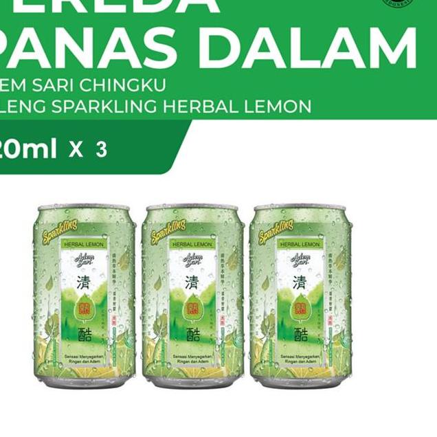 

[Terbaru]Adem Sari Ching Ku Sparkling Lemon 320 ml 3 Pcs - Multi Pack