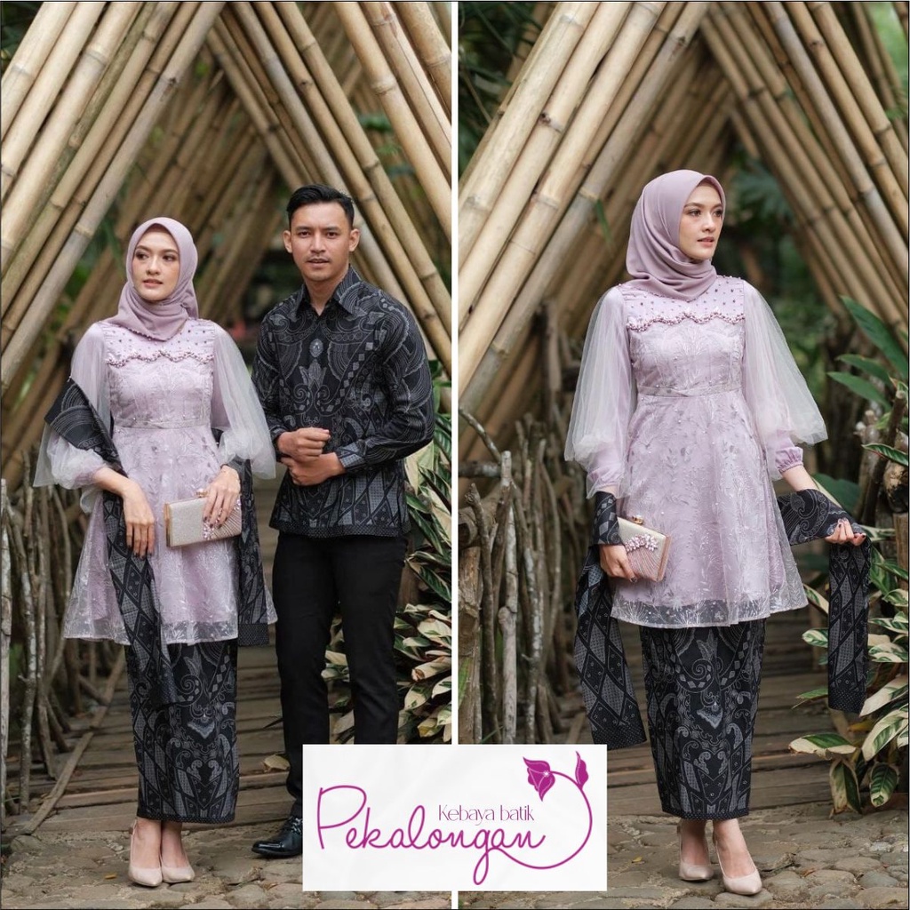 Kebaya Couple Modern Kebaya Wisuda Lamaran Baju Tunangan Batik Brukat Terbaru Baju Couple Kondangan 
