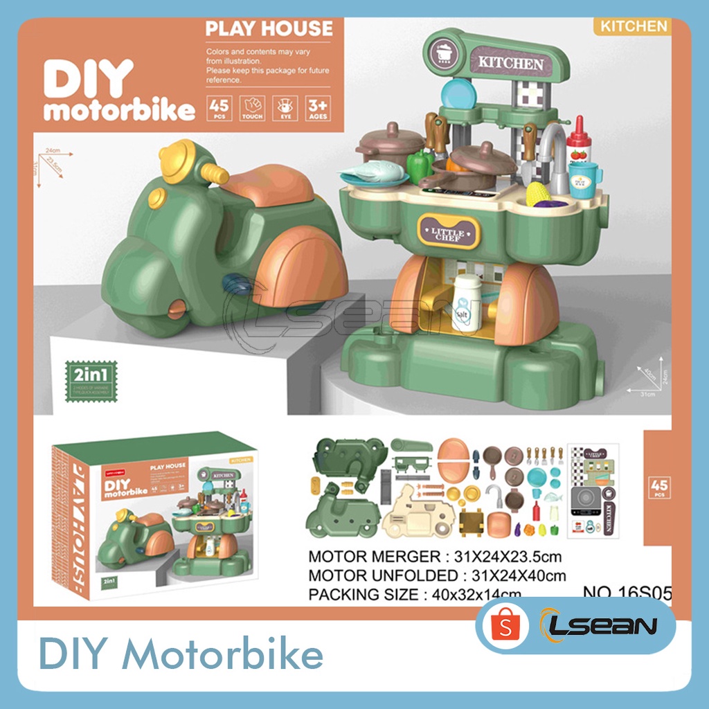 DIY MOTORBIKE | MAINAN EDUKASI ANAK DIY RAKIT/SUSUN