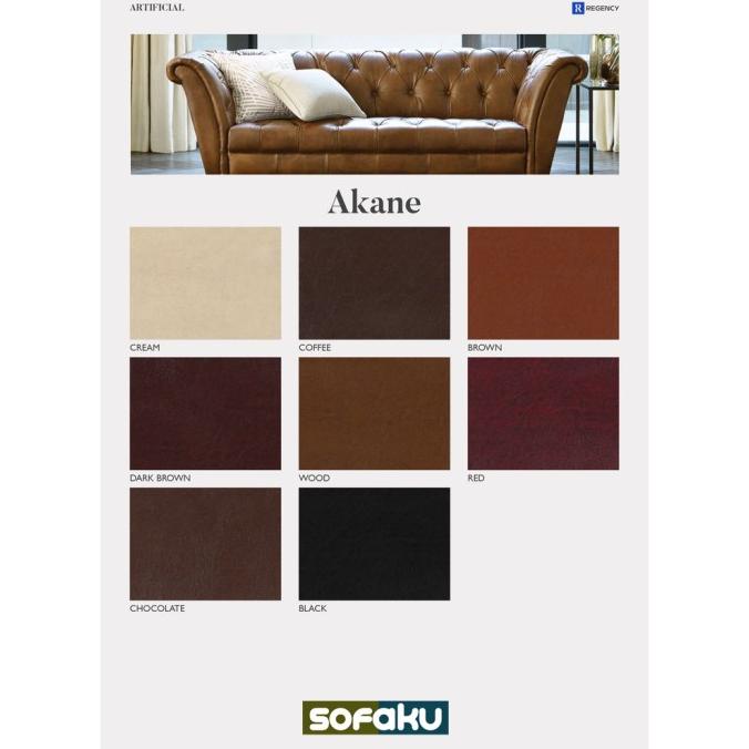REGENCY Akane - Oscar Kulit Sintetis Sofa Jok Imitasi Kulit Jeruk