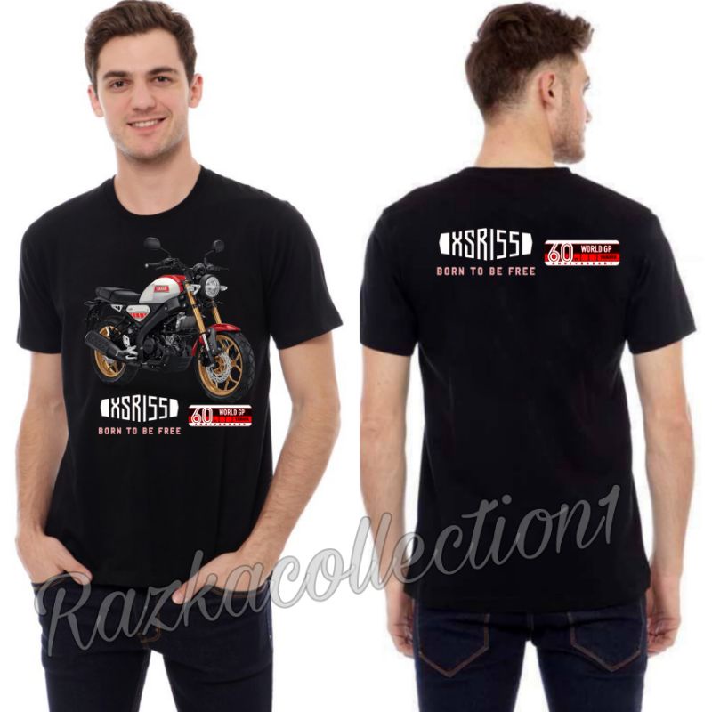 Baju Kaos Yamaha All New XSR 155 - WGP 60th Born To Be Free Lengan Pendek