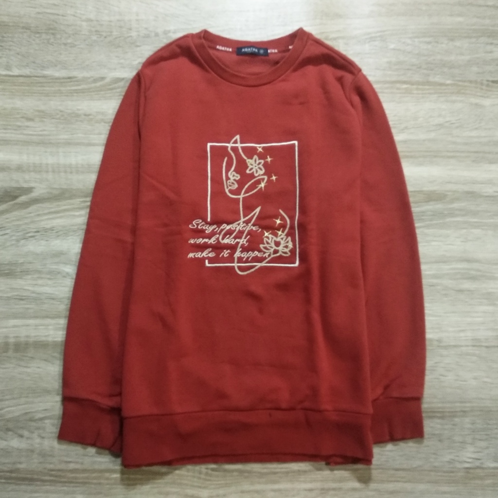 CREWNECK BRANDED SECOND AGATHA PARIS RED