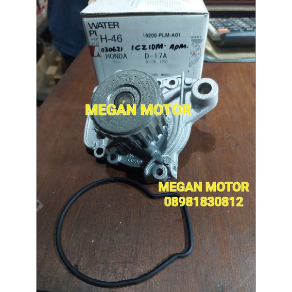 Waterpump honda stream 1700, new civic 1700