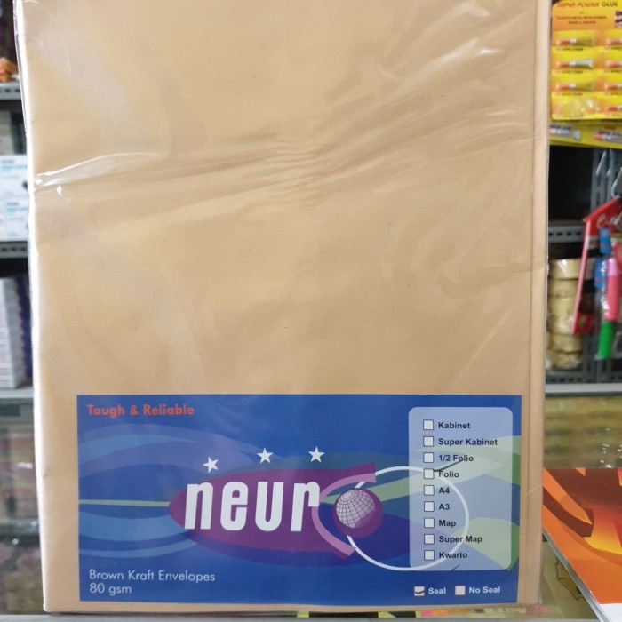

Mudah Amplop Folio Cokelat Seal Neuro Trendi
