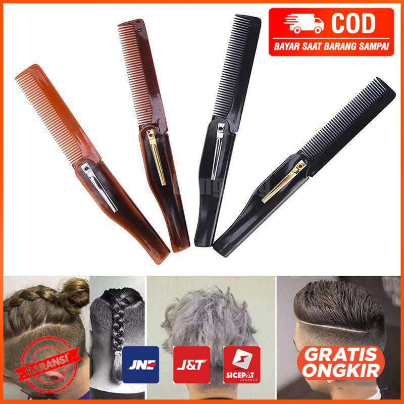 Sisir Rambut Lipat Foldable Pocket Hair Comb HC002