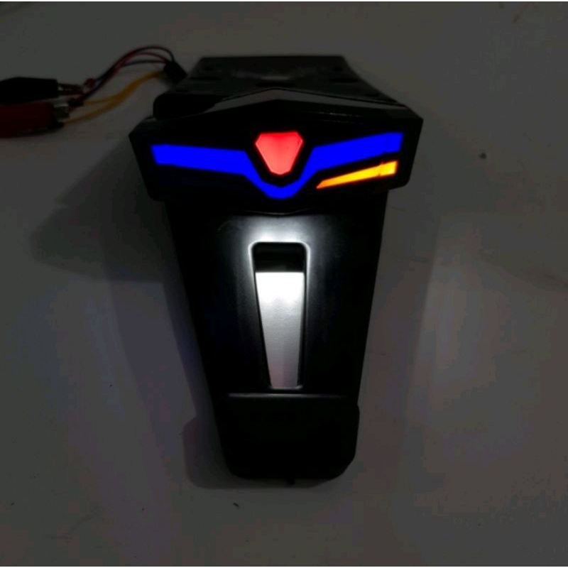 Buntut spakbor plus lampu stop 3 in 1 model transformer plus lampu sen pnp kawasaki klx 150 d tracker 150