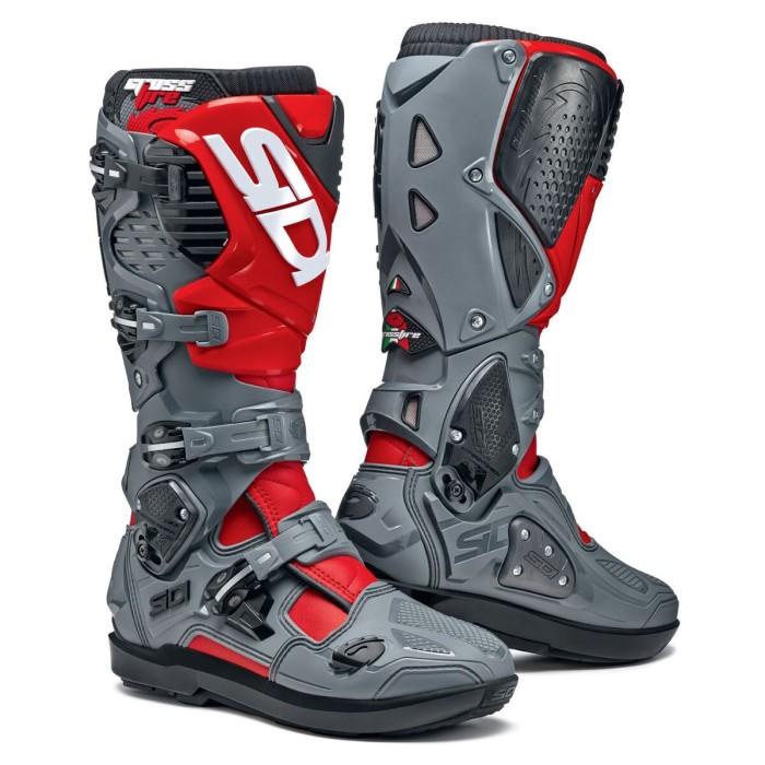 Biker Sepatu Sidi Crossfire 3 Srs Mx Boots L.Edition - Red/Grey- 43