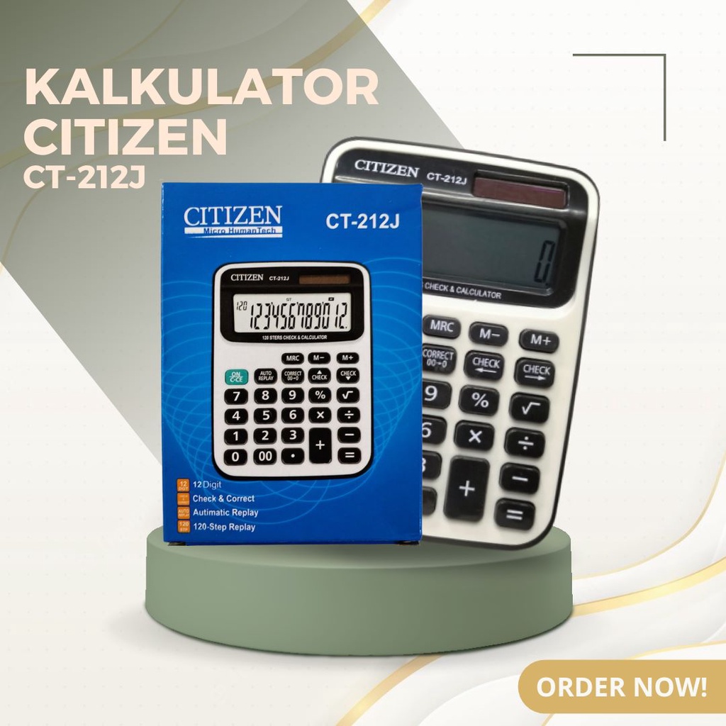 

Terbaru Dan Termurah Kalkulator Citizen CT212J