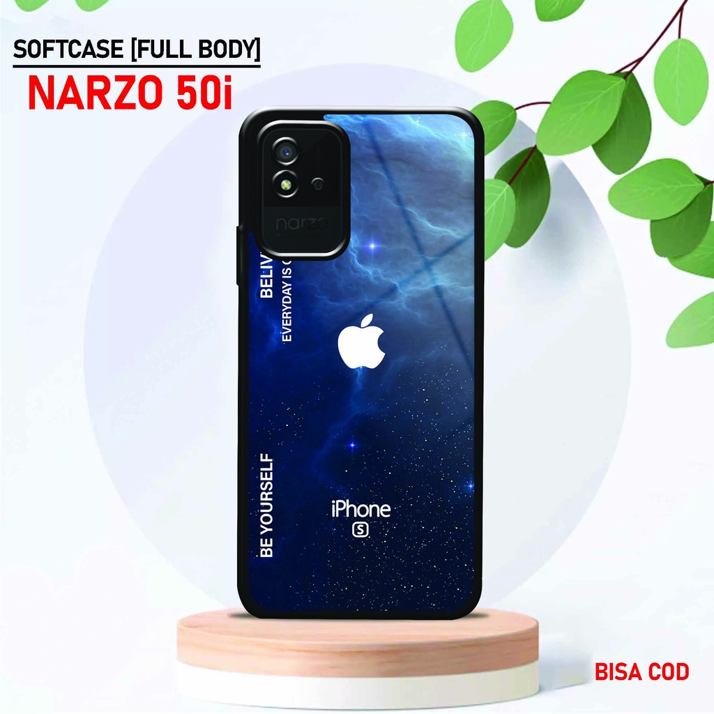 Softcase Glossy Realme Narzo 50i - Fashion Case [ UC 38 ] Realme Narzo 50i - Softcase Mengkilat Real