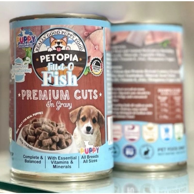 Petopia Premium Cuts Puppy Gravy fish fillet 415gr