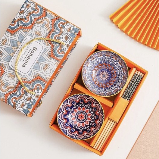 

[COD] Gift Set / Hampers Sculptoora - Mangkok Keramik Maroko - MMIP2 - Isi 2
