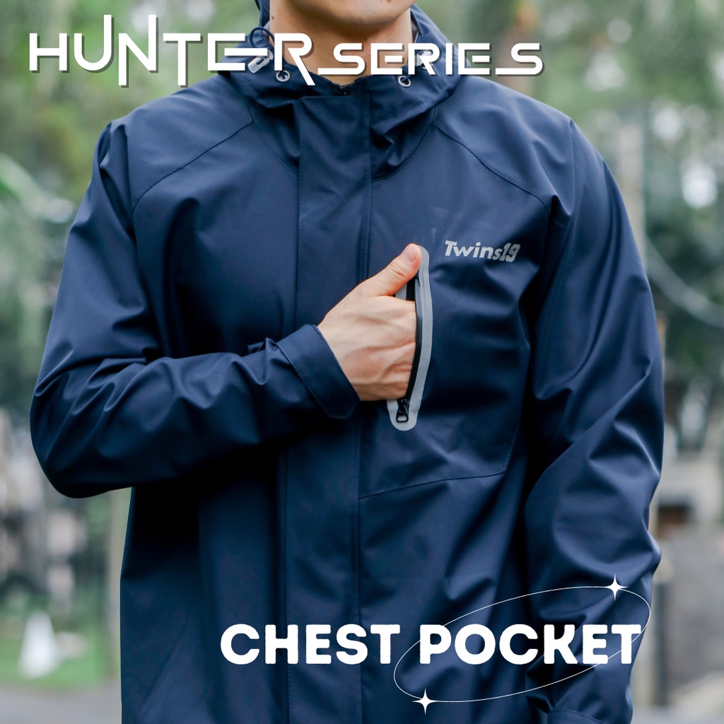 Jas hujan Pria Wanita Outdoor Hunter series TWINS19