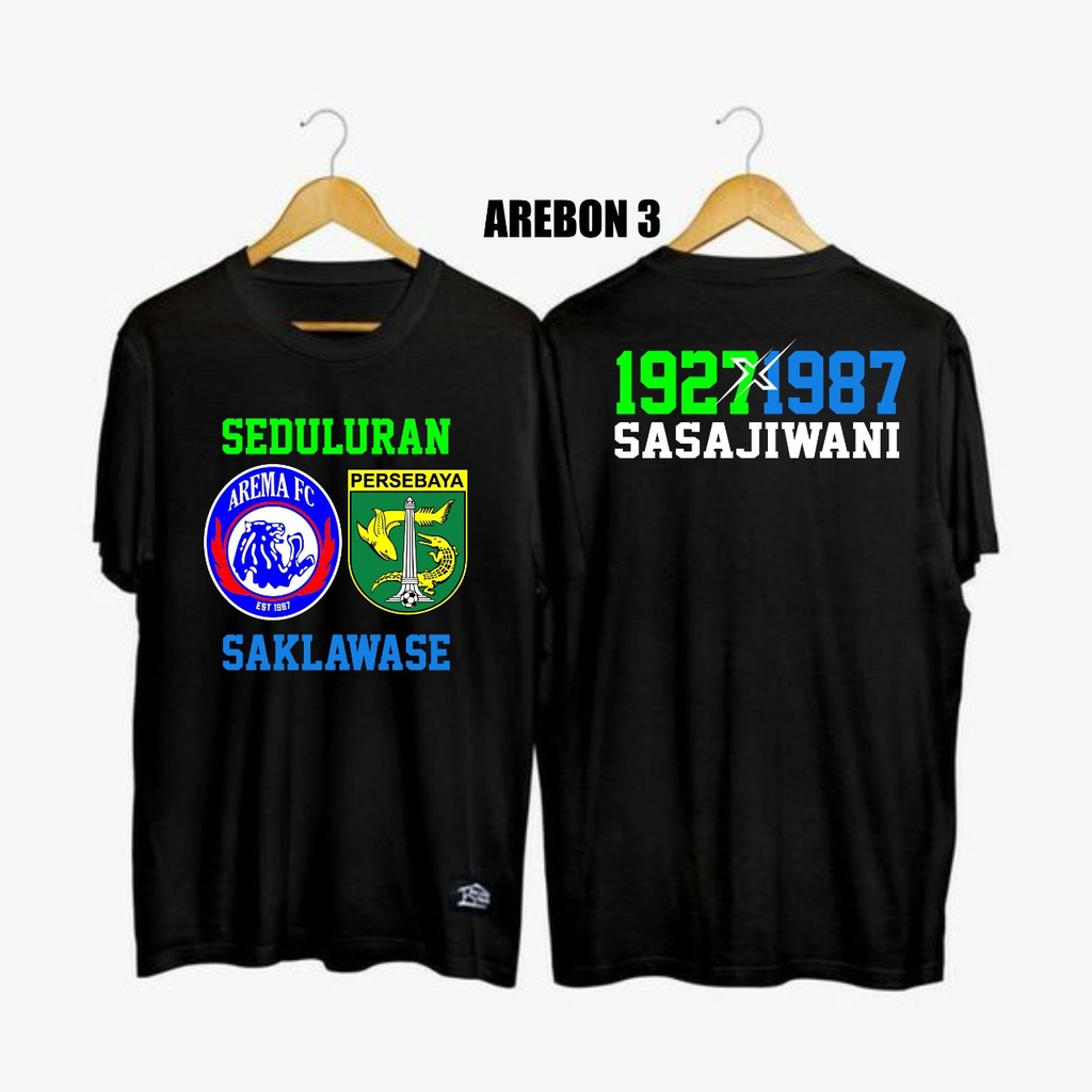 KAOS AREMA PERSEBAYA DAMAI KAOS PERDAMAIAN KAOS SUPPORTER TERBARU