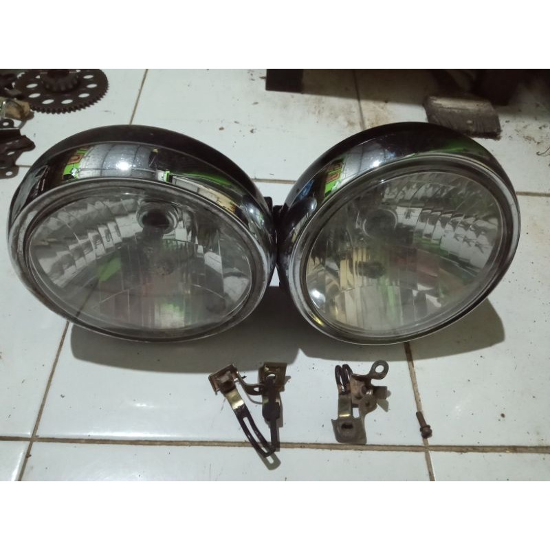 lampu depan head lamp reflektor batok megapro mp mega pro primus new advance ori copotan