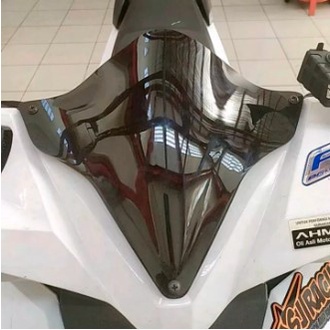 Visor Variasi Honda Beat FI eSP-Street K81 2016-2017-2018-2019 Windshield-Winsil F1 Hitam-Bening-Smoke-Riben-Ribben Wind-Win Shield-Sil-Sild Windsild