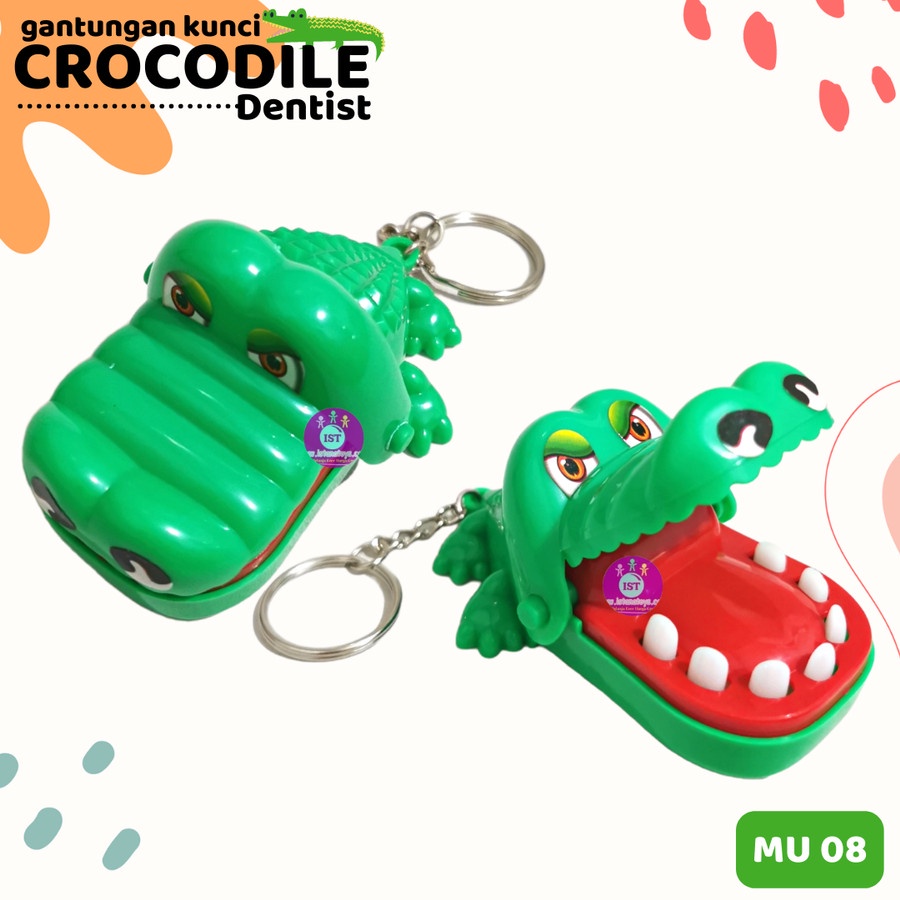 Mainan Gantungan Kunci Crocodile Dentist Game Mini MU08