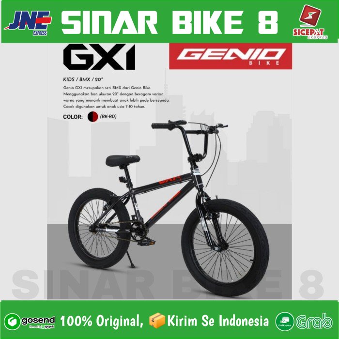 Sepeda Anak Laki Ukuran 20 Inch BMX GENIO GX 01