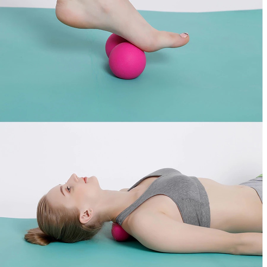 Yoga Pilates Alat Bantu Yoga Foam Block Roller Ball 8x16cm D335