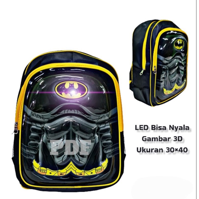 PDF Tas Ransel Anak Laki Laki Tas Sekolah Anak TK -SD Tas Ransel 3D LED Bisa Nyala Tas Embos