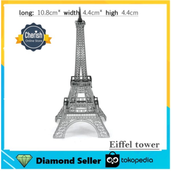 

Jual Puzzle 3D Miniatur EIFFEL TOWER Metal Puzzle MB-036 Berkualitas