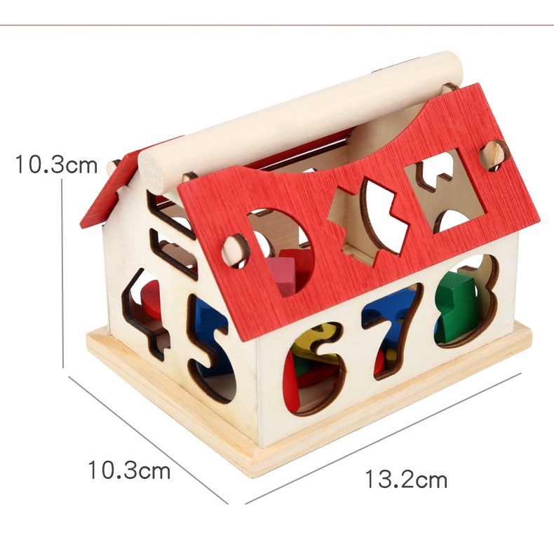 HAPPYTOYS.888 #A5 RECTANGLE GEO SHAPE GEOMETRIC BOARD DAN PUZZLE RUMAH / PAPAP EDUKASI MENGENAL BENTUK DAN WARNA