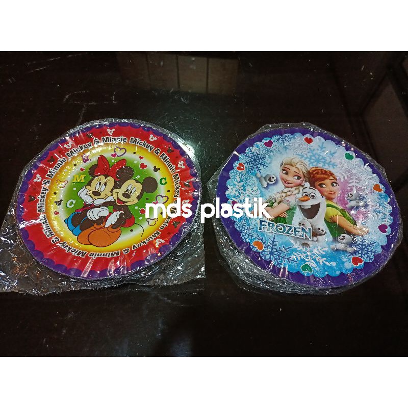 PIRING KERTAS KUE ULANG TAHUN BESAR KARAKTER