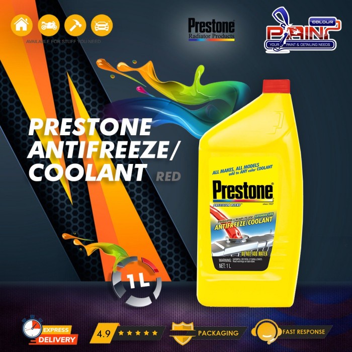 PRESTONE Ready To Use Coolant (33%) PINK 1L Air Radiator Mobil Motor