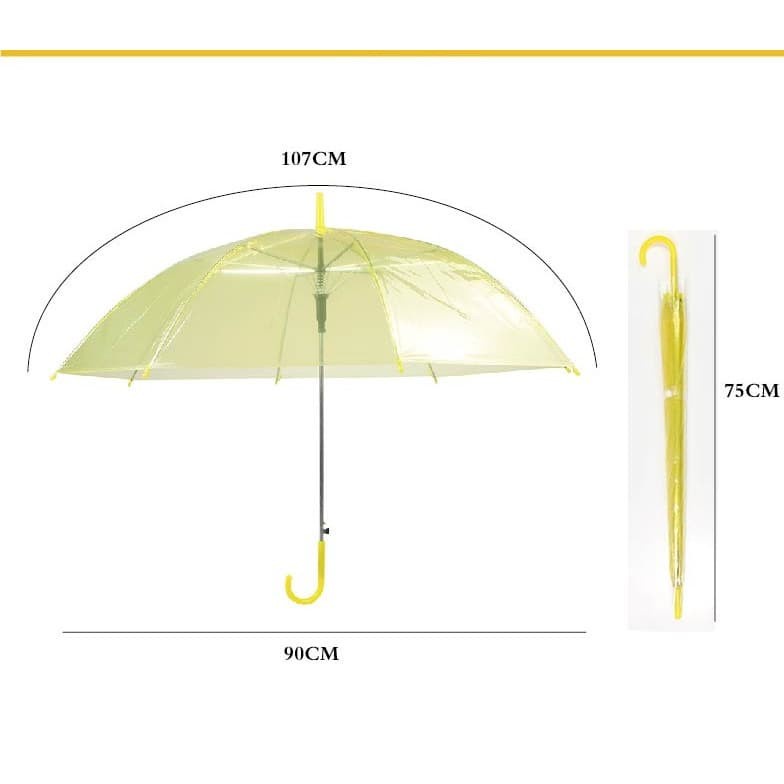 Payung Transparan Bening umbrella transparant Korea