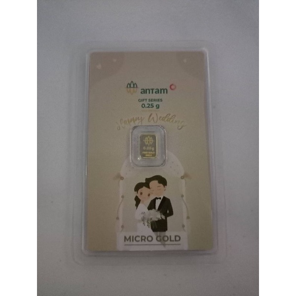 Emas kita hartadinata 0,25 gram Gift Series edisi happy wedding