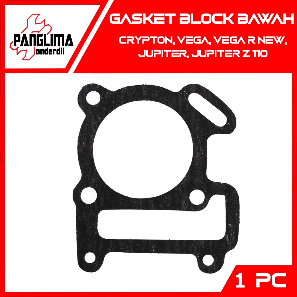 Gasket Block Bawah Crypton &amp; Vega-R New &amp; Jupiter Lama-Z 110  Paking-Packing Blok Seher Cylinder-Silinder